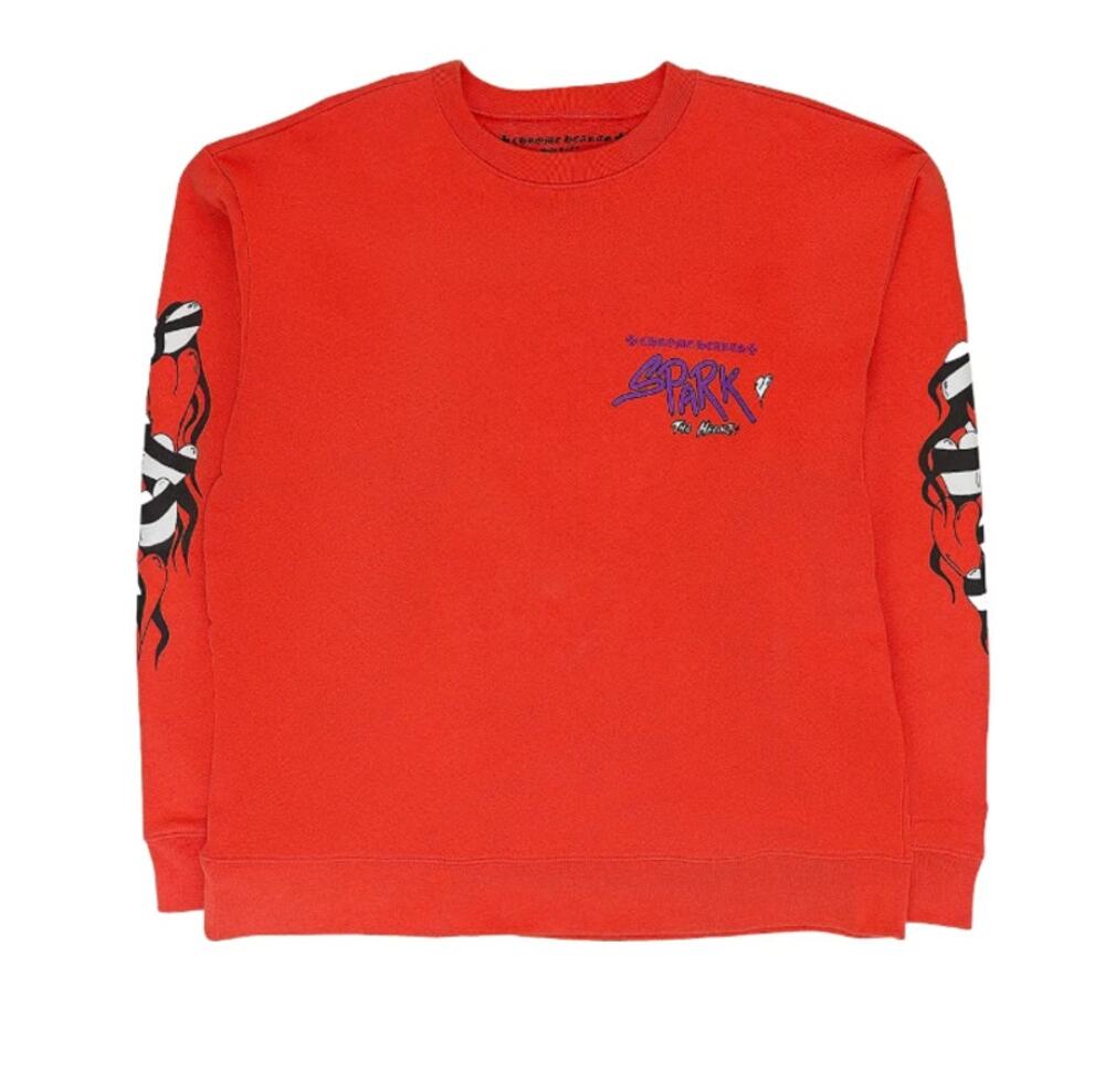 Chrome Hearts Matty Boy Spark Long Sleeve Tee Red Size M